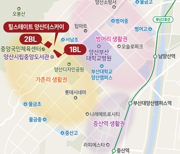 힐스테이트 양산 더스카이 입지 주거 환경
